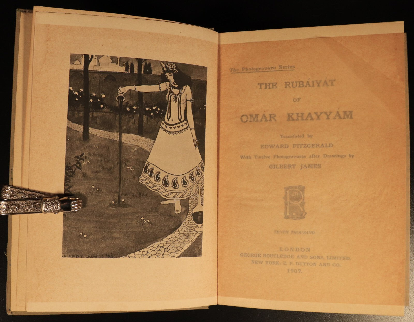1907 Rubaiyat Of Omar Khayyam Antique Photogravure Series Philosophy Book