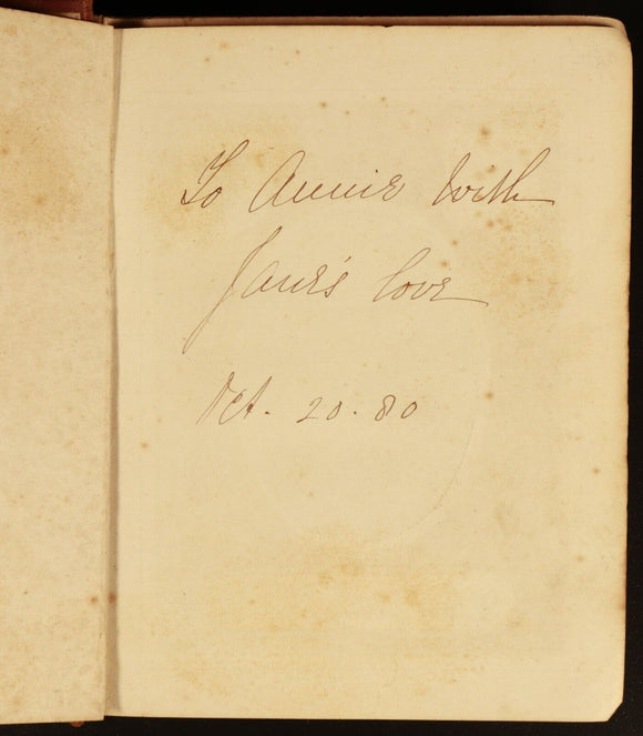 Longfellow's Illustrated Birthday Text Book c1880 Antiquarian Poetry Book