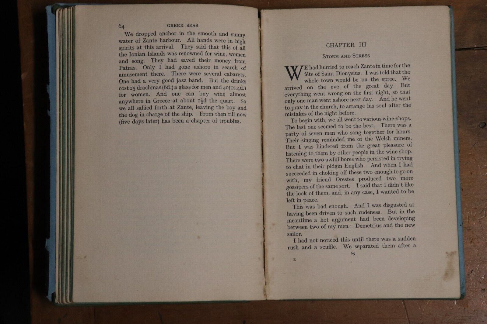 1933 Greek Seas by Eric Muspratt Antique Greek History Book 1st Edition