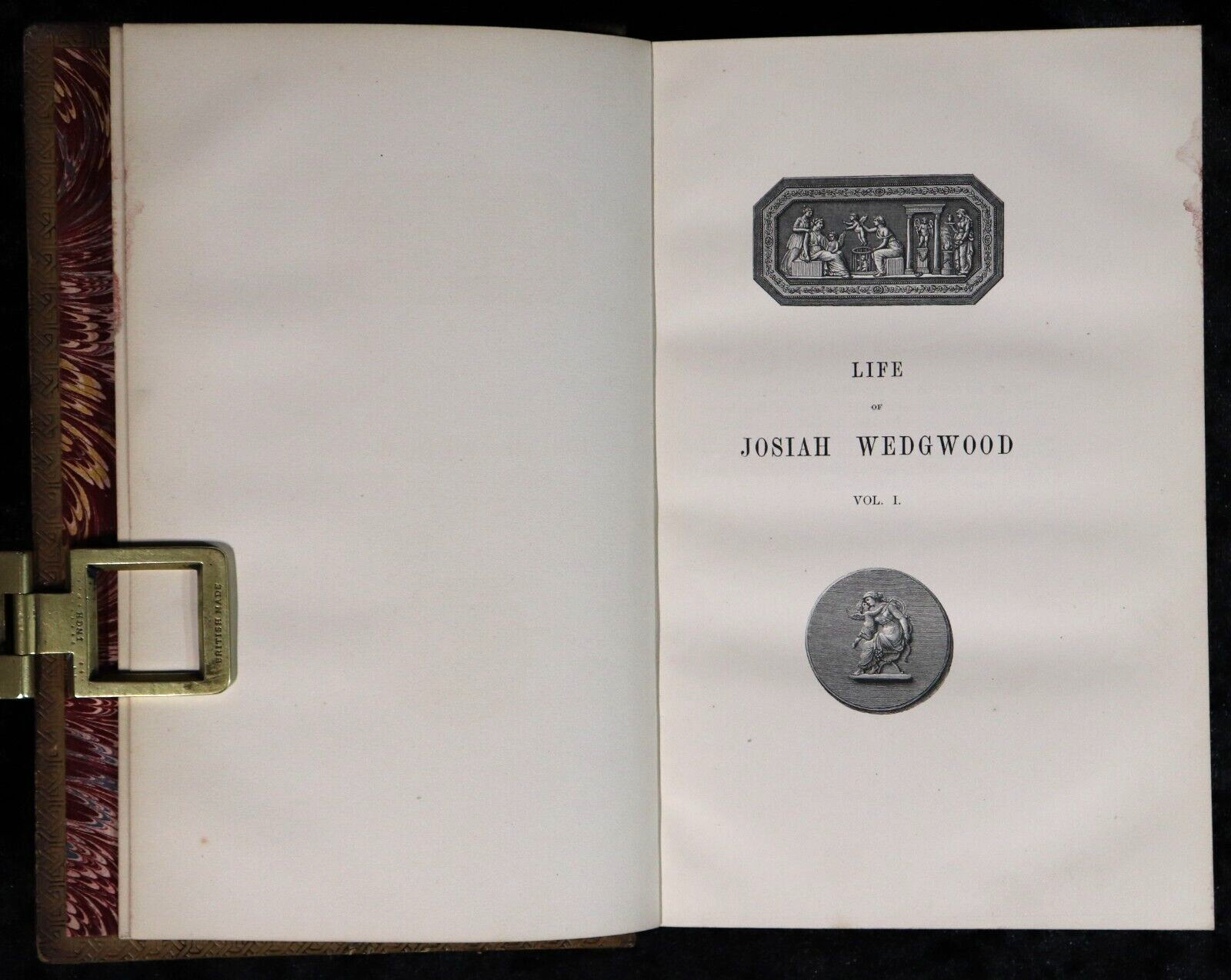 1865 2vol The Life Of Josiah Wedgwood Antiquarian British Biography Book Set