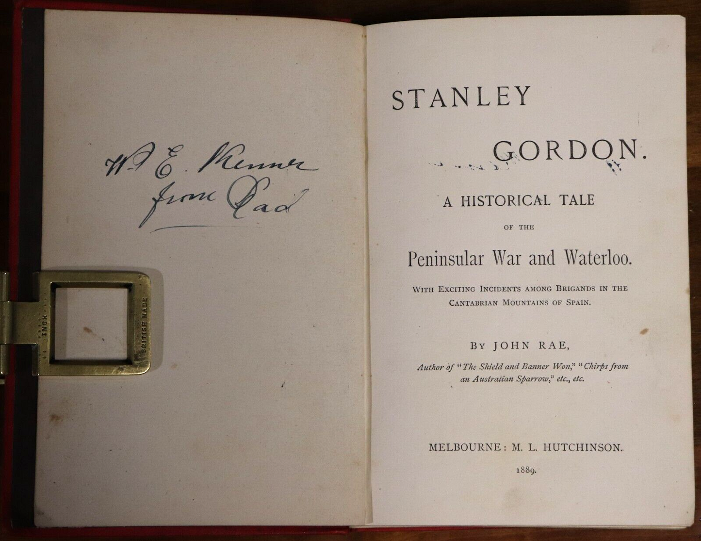 1889 Stanley Gordon: Peninsula War & Waterloo Antique Military Fiction Book