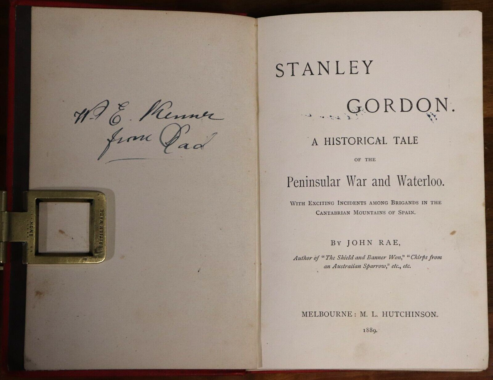 1889 Stanley Gordon: Peninsula War & Waterloo Antique Military Fiction Book - 0