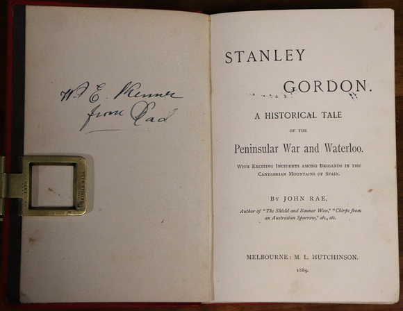 1889 Stanley Gordon: Peninsula War & Waterloo Antique Military Fiction Book