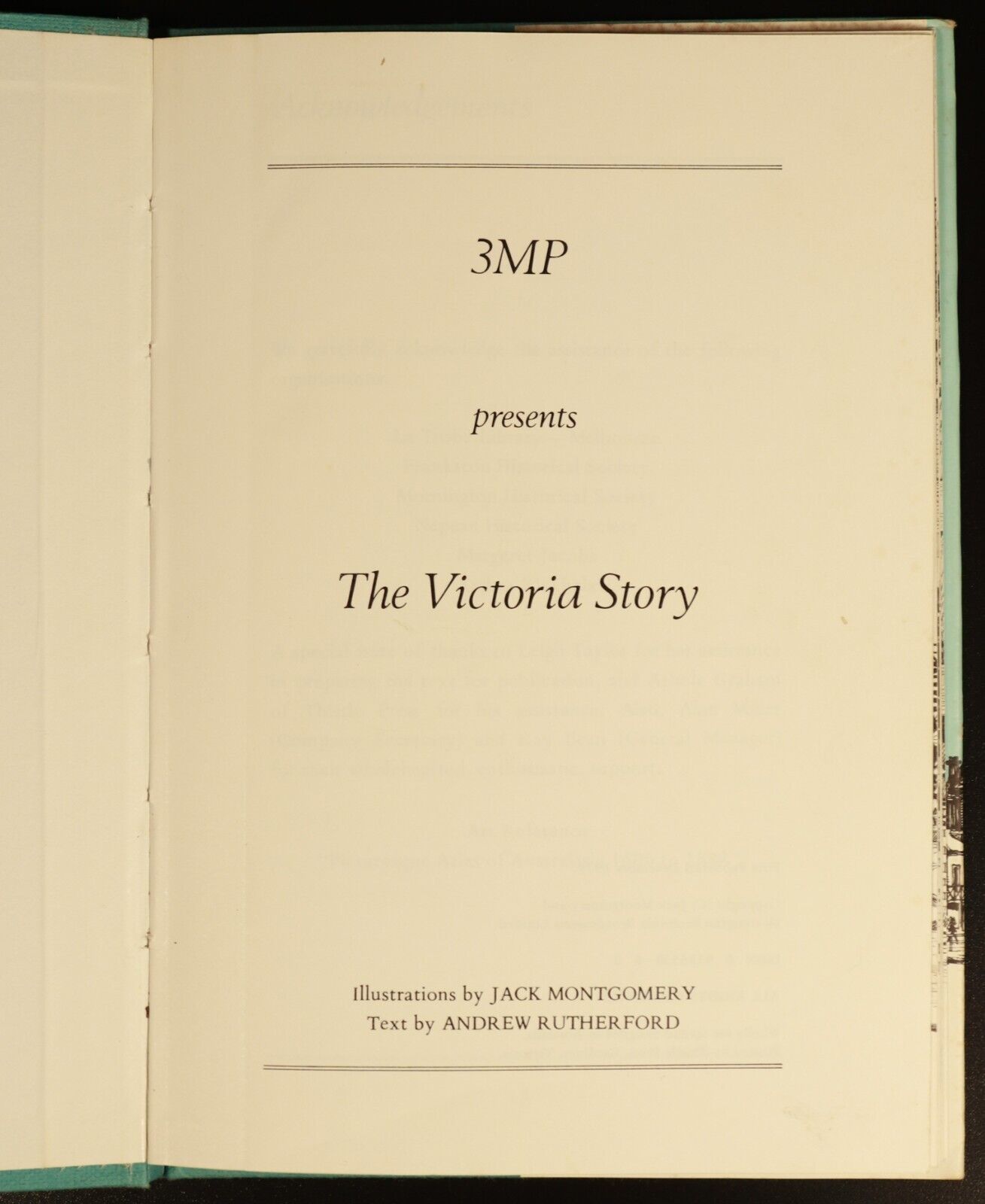 1979 3MP Presents The Victoria Story Vintage Australian History Book Melbourne