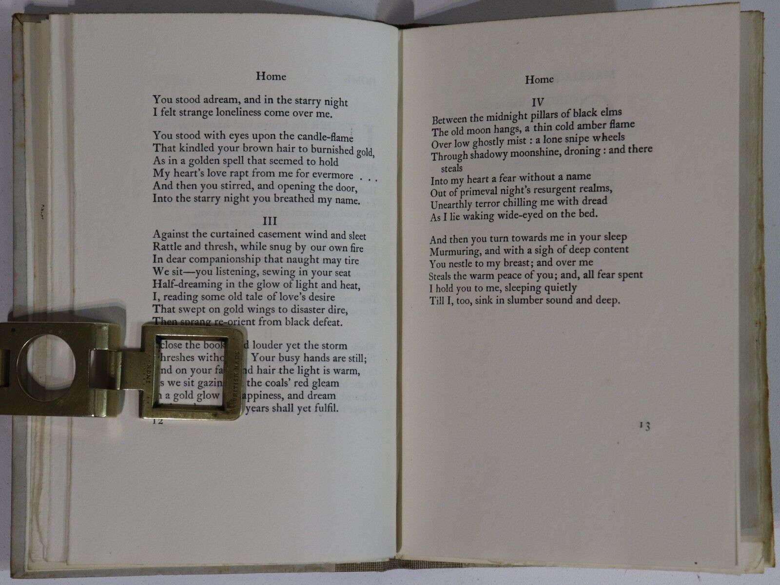 1920 Home: A Book Of Poems by W.W. Gibson Ltd 1st Edition Literature Book