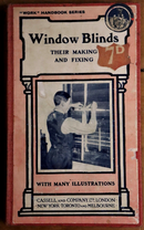 1907 Window Blinds: Their Making and Fixing Scarce AntiqueHome Decoration Book-1