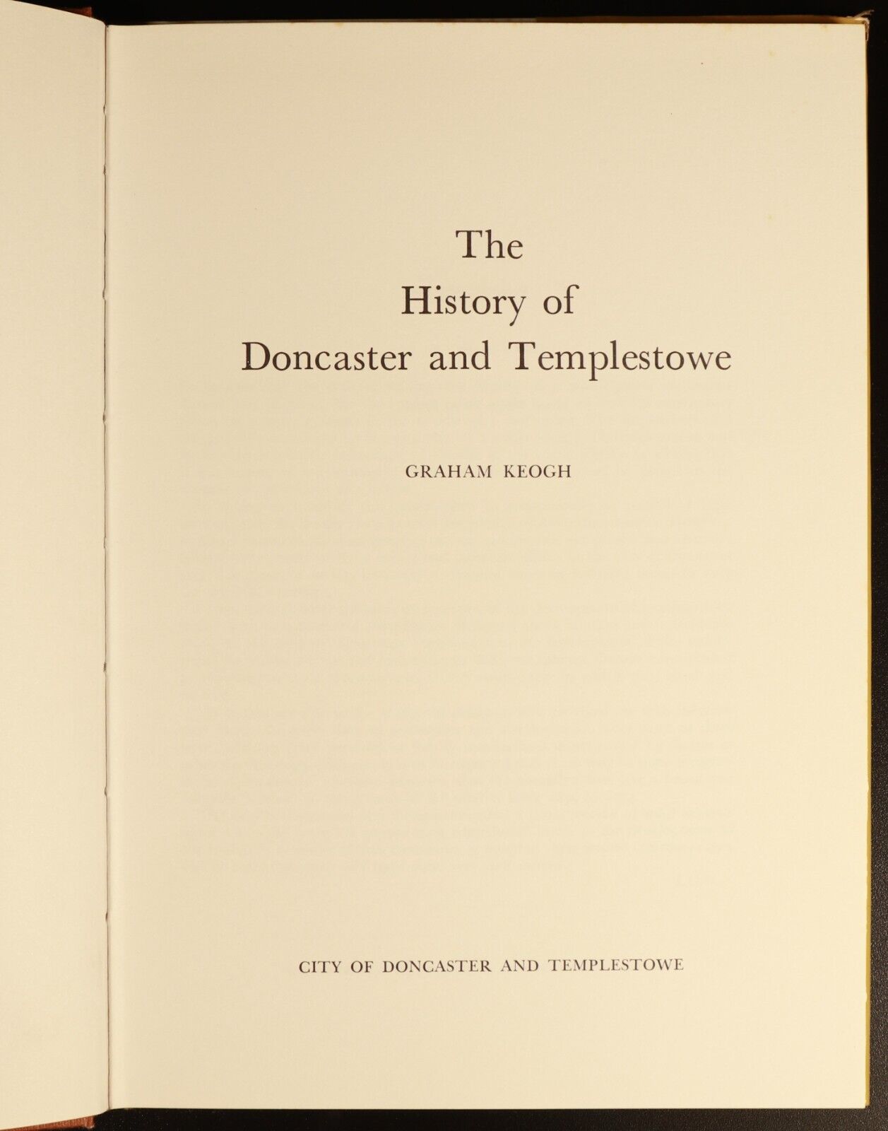 1975 History Of Doncaster & Templestowe Australian History Book Graham Keogh