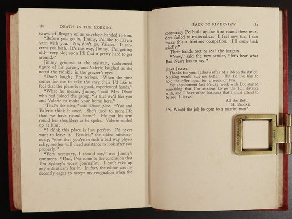 1938 Death In The Morning by Harry Hodge Antique Australian Fiction Book