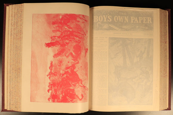 The Boys Own Annual 1898-99 Antique British Illustrated Boys Book Boys Own Paper