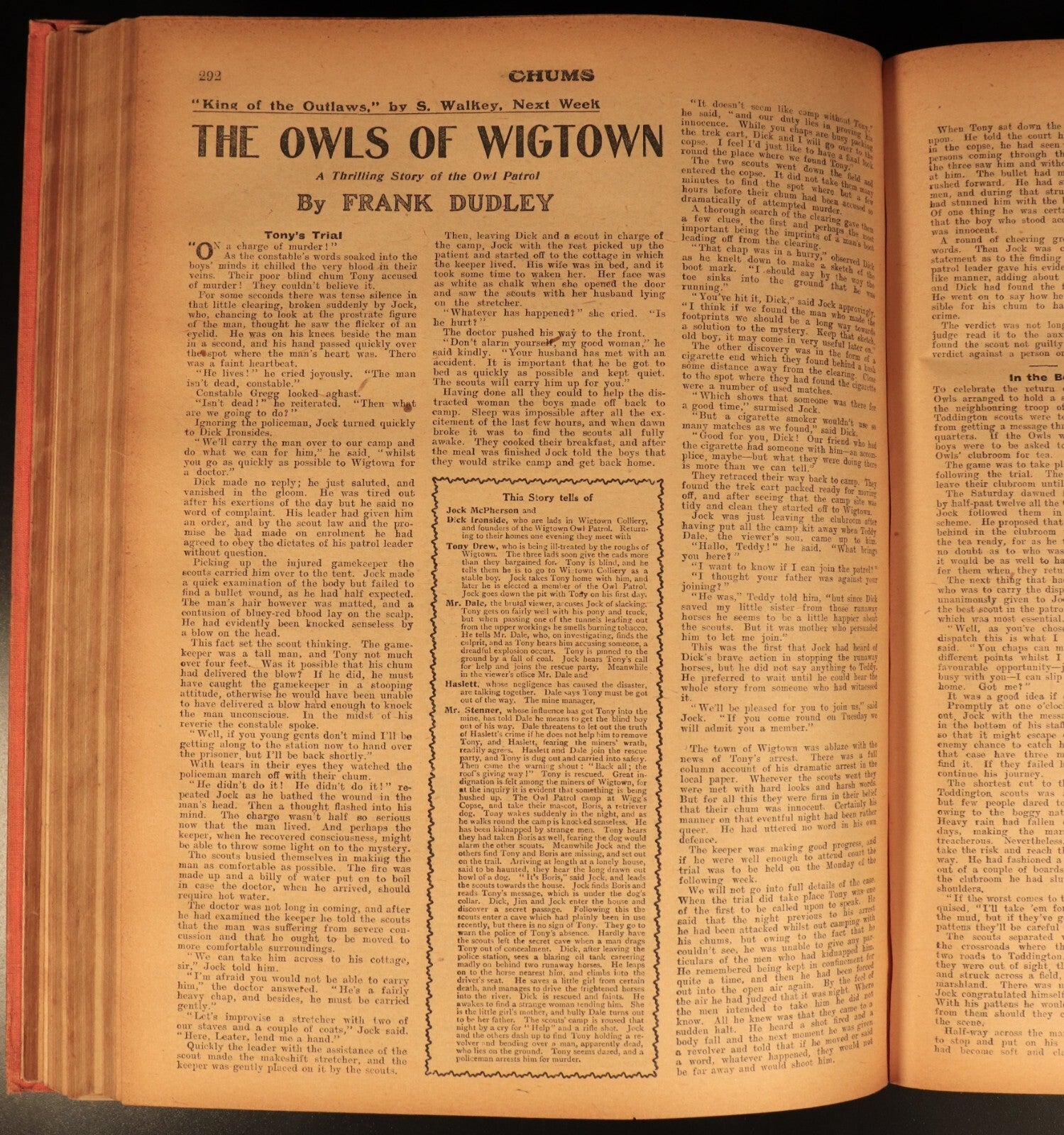 Chums 1919 Illustrated Paper For Boys Antique Illustrated British Childrens Book