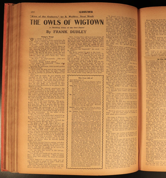 Chums 1919 Illustrated Paper For Boys Antique Illustrated British Childrens Book
