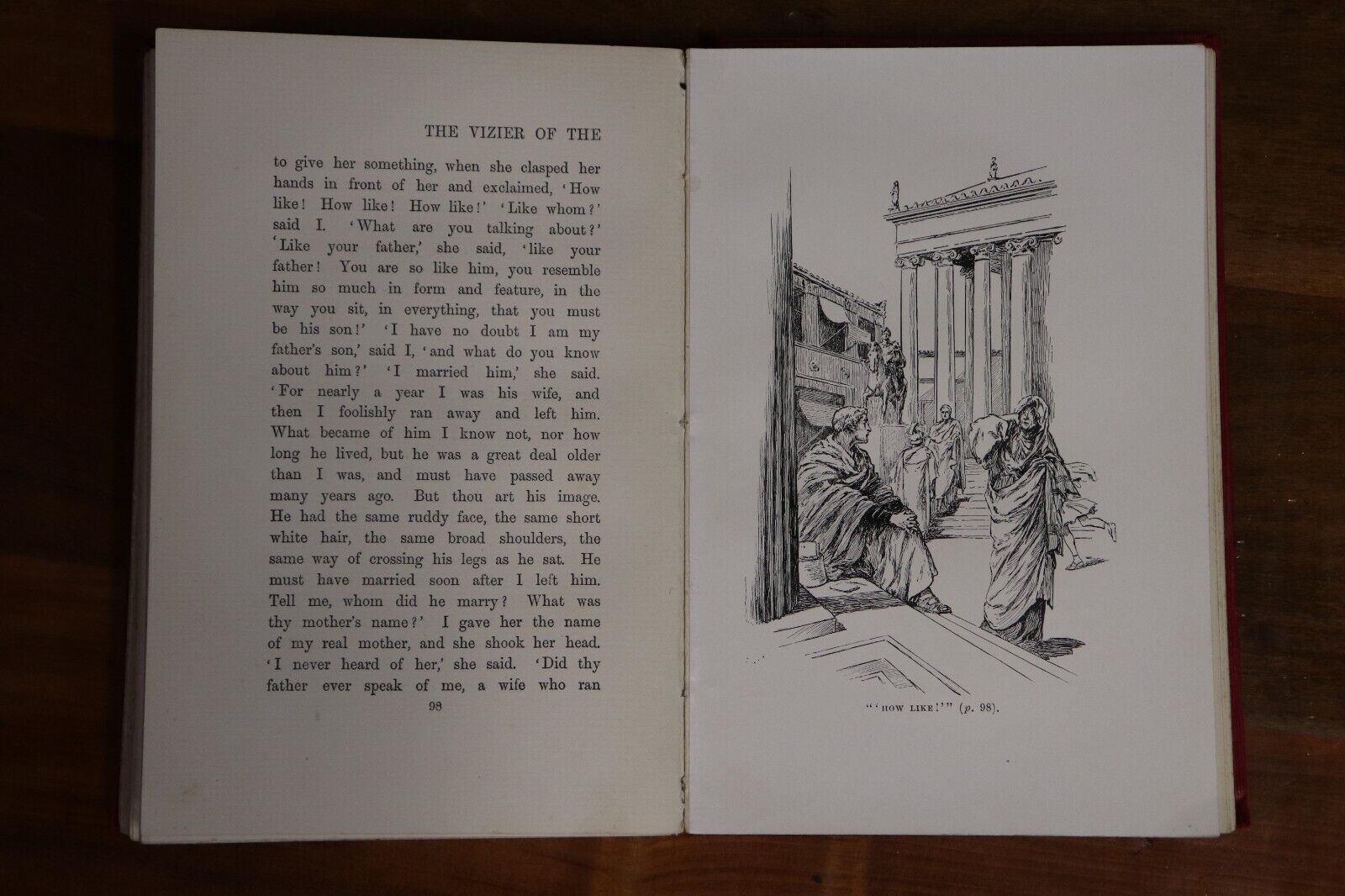 1899 The Vizier Of The Two Horned Alexander F. Stockton Antique Fiction Book