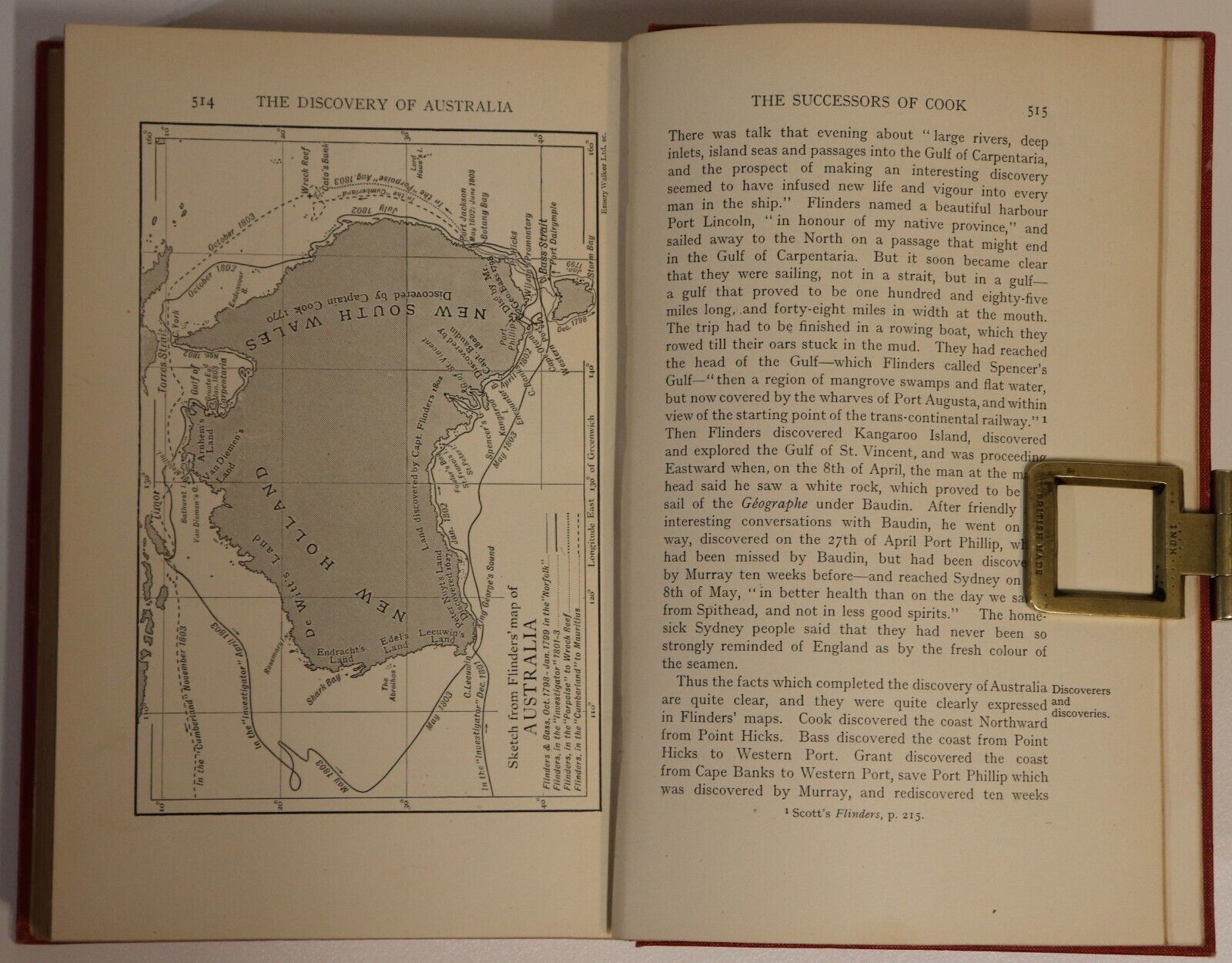 1922 The Discovery Of Australia by G. Arnold Wood Australian History Book