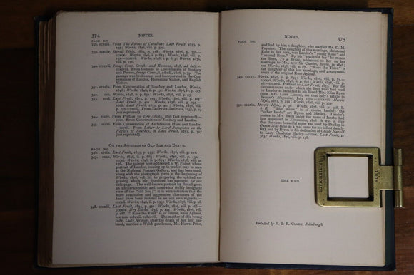 1889 The Writings Of Walter Savage Landor Antique Literature & Poetry Book