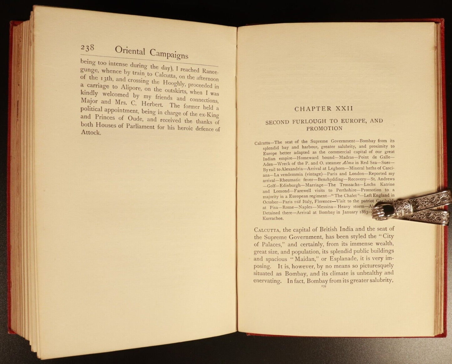 1908 Oriental Campaigns Antique Military History Book India Colonel E. Maude