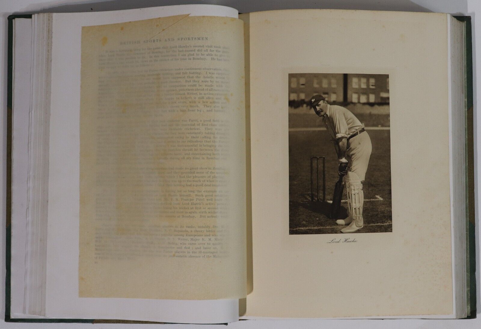 1917 British Sports & Sportsmen Cricket & Football Antique British History Book