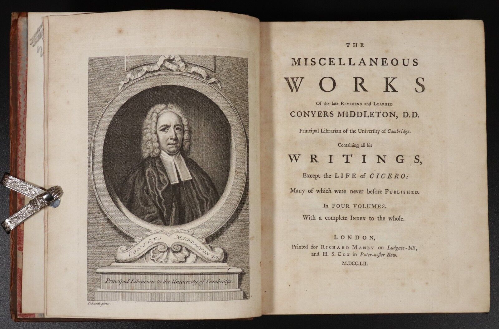 1752 4vol Works Of Conyers Middleton Antiquarian British History Books 1st Ed