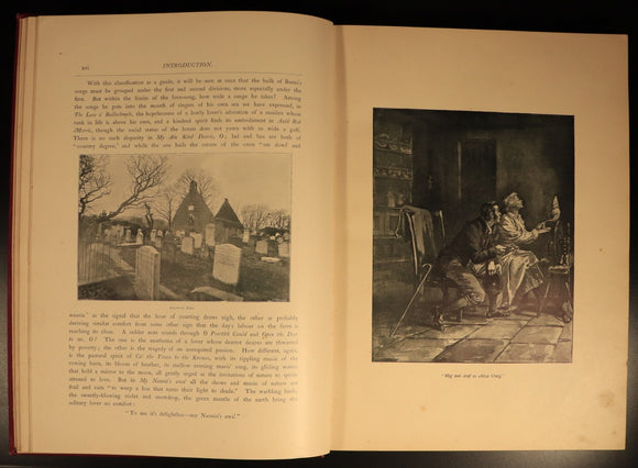 The Songs Of Robert Burns by Lees & Shelley c1896 Antique Poetry History Book