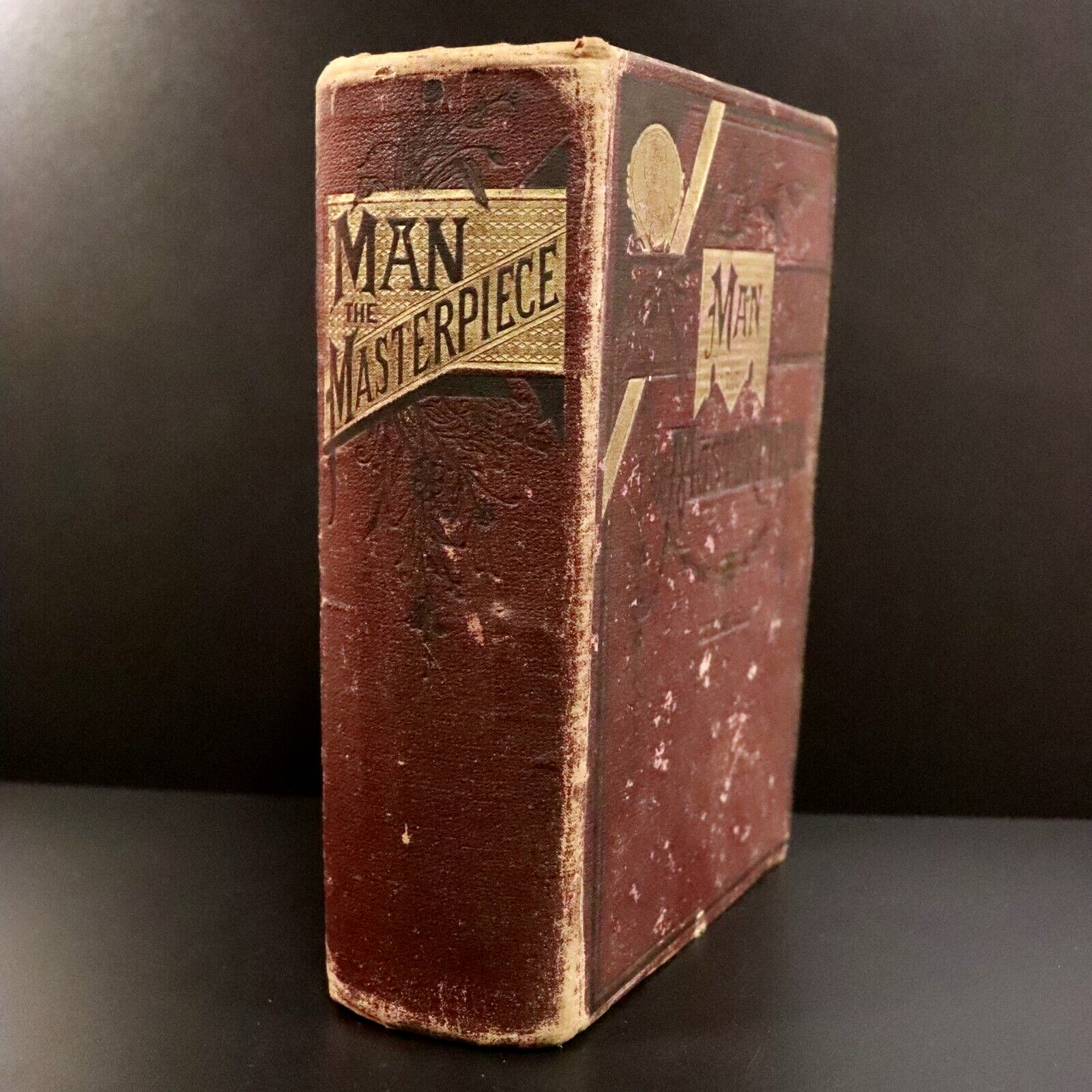 1886 Man The Masterpiece by J.H. Kellogg Illustrated Antiquarian Medical Book