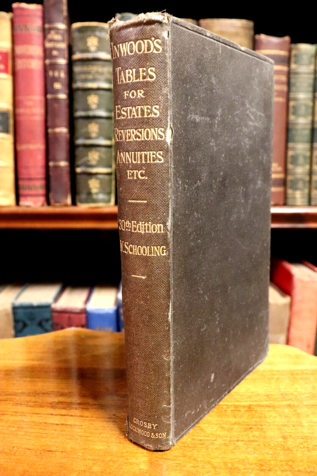 1920 Inwood's Tables For Estates & Properties Antique Finance History Book