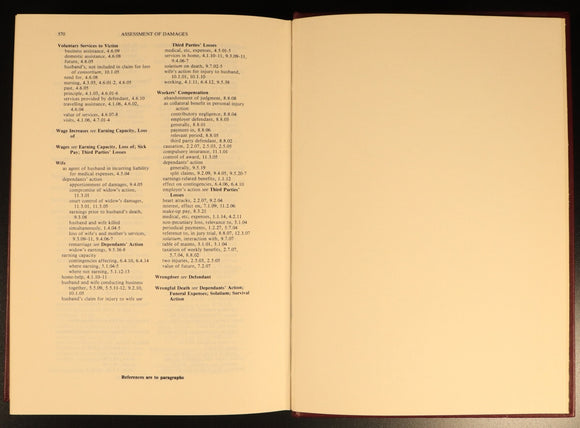 Assessment Of Damages Personal Injury by Harold Luntz 1983 Legal Reference Book