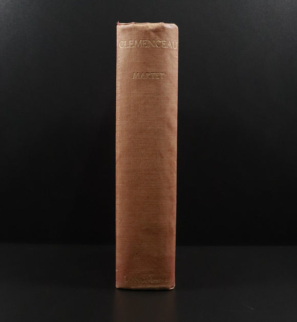 1930 Clemenceau As Told By Himself To Jean Martet Antique French History Book