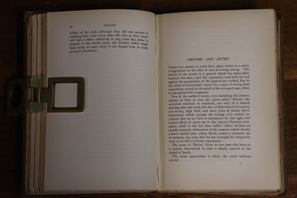 1890 Robert Browning: Essays & Thoughts Antique British Literature History Book