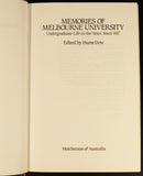 Memories Of Melbourne University by Hume Dow 1983 Australian History Book-4