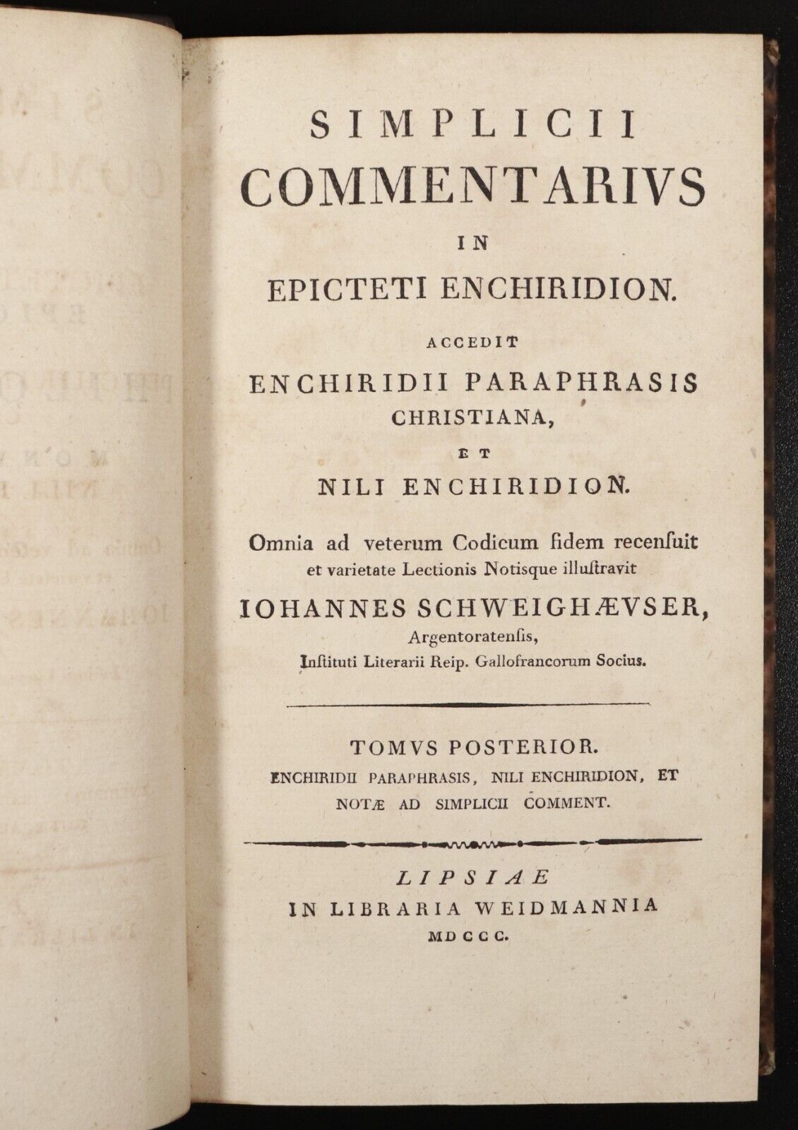 1800 2vol The Enchiridion Handbook Of Epictetus Antiquarian Philosophy Books