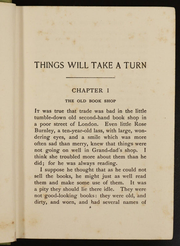 c1930 Things Will Take A Turn Beatrice Harraden Antique British Fiction Book