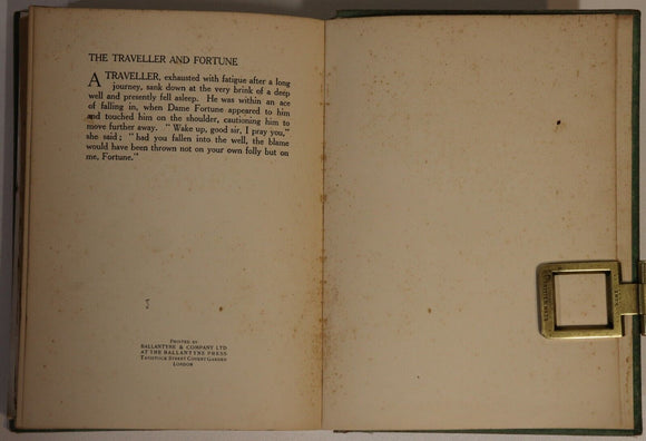 1912 Aesop's Fables by V.S. Vernon Jones Antique Childrens Book Arthur Rackham