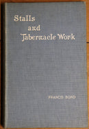 1910 Wood Carvings In English Churches Stalls Tabernacle Work Architecture Book-1
