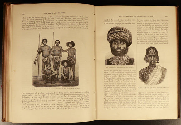 1889 Our Earth & Its Story by Robert Brown Antique Natural History Book w/Maps