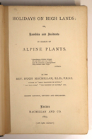 1873 Holidays On High Lands Search Of Alpine Plants Antique Natural History Book-2