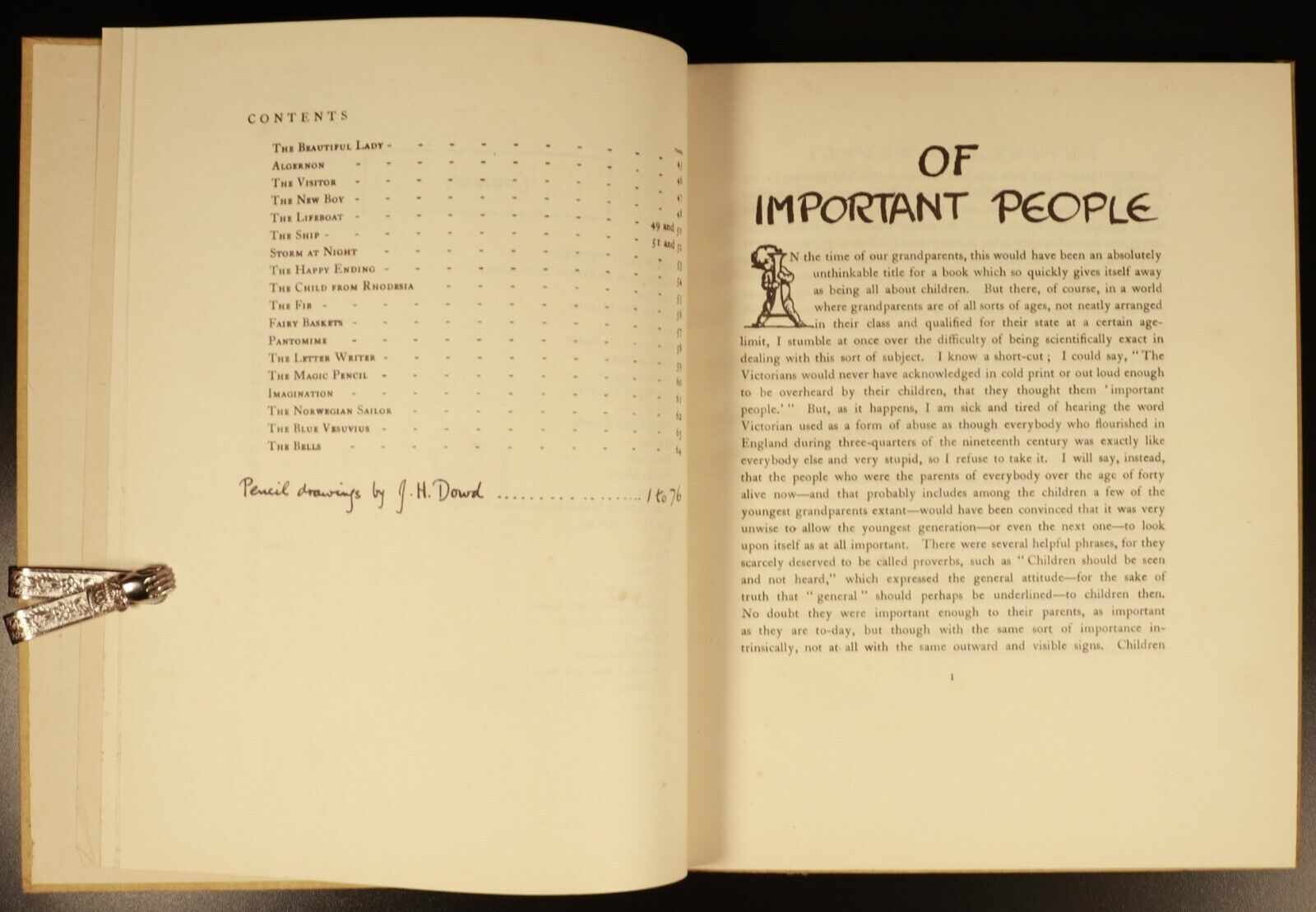 1945 Important People by J.H. Dowd British Art Book Of Sketches B.E. Spender