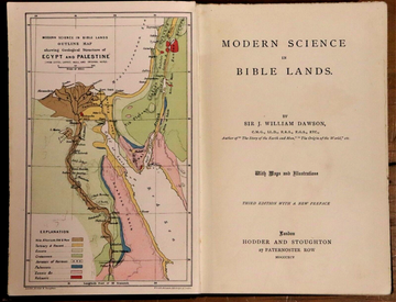 1895 Modern Science In Bible Lands by John Dawson Antique History Book Palestine - 0