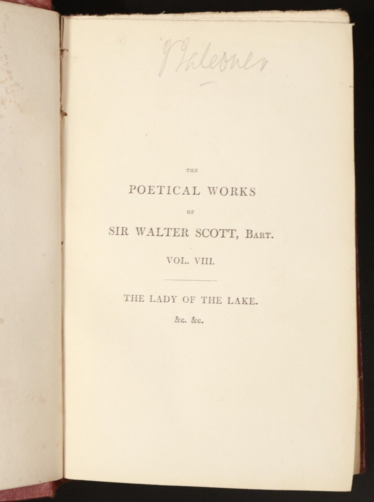 1833 4vol Poetical Works Of Sir Walter Scott Bart. Antiquarian Poetry Books