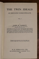 1918 The Twin Ideals: An Educated Commonwealth Australian History Book Set-3