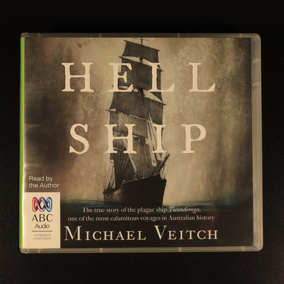 Hell Ship by Michael Veitch Australian Maritime History Book Audio CD Bolinda