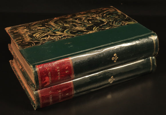 1891 Chief Works Of Benedict De Spinoza Antique British Philosophy Book 2vol