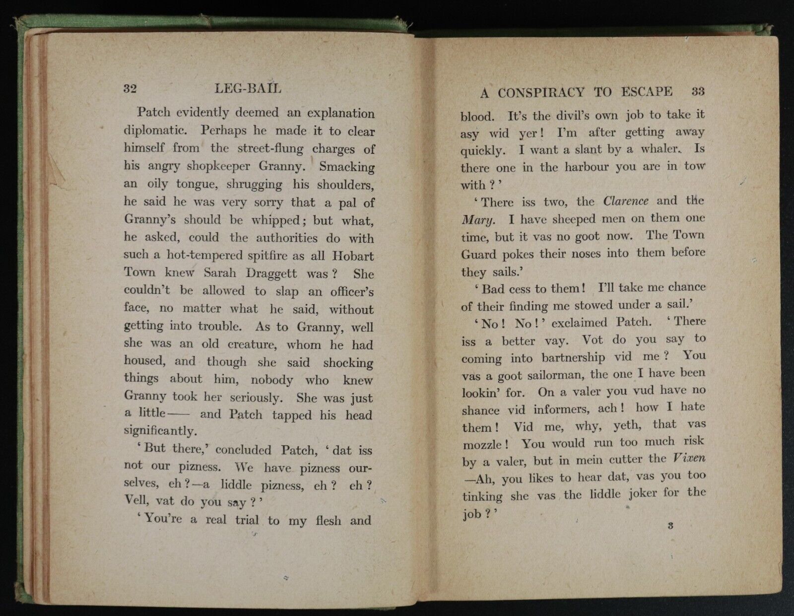 1918 Leg-Bail by John Butler Cooper 1st Edition Australian Fiction Book