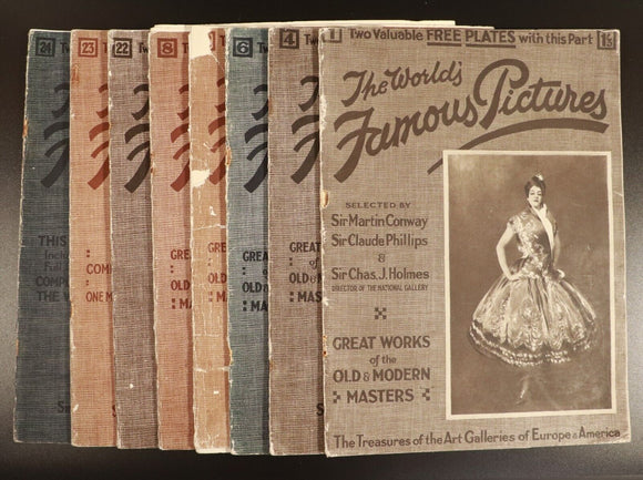 1927 8vol The Worlds Famous Pictures by Sir Martin Conway Art Magazines