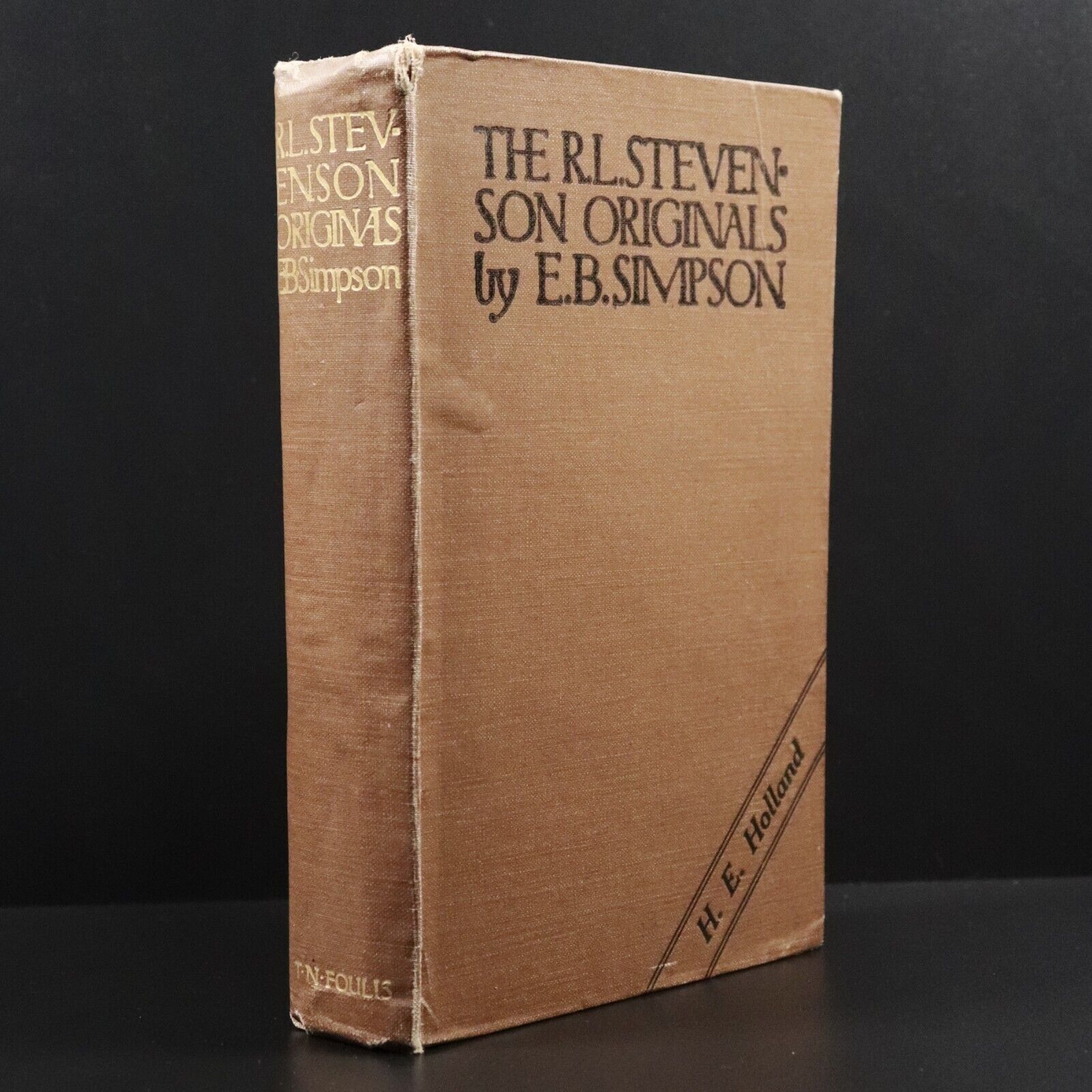 1912 The Robert Louis Stevenson Originals by B. Blantyre Simpson History Book