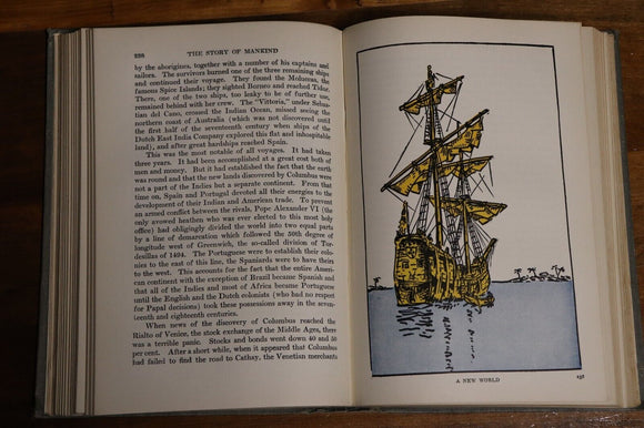 1934 The Story Of Mankind by H Van Loon Antique World History Reference Book