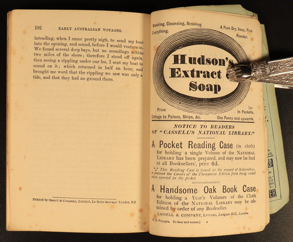 1886 Early Australian Voyages Pelsart Dampier Tasman Antiquarian History Book