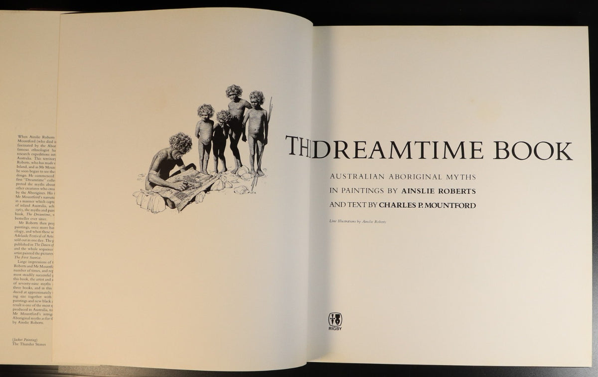 1983 The Dreamtime Book Australian Aboriginal Myths & Art Book LARGE F ...