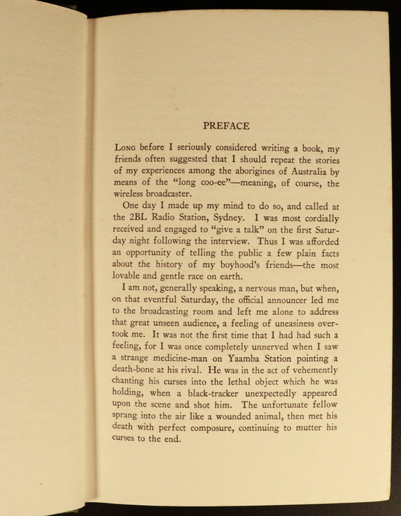 1928 Coo-ee Talks by W. Robertson Australian Aboriginal History Book 1st Edition