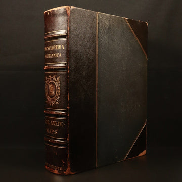 1903 The Encyclopaedia Britannica Vol XXXIV MAPS Antique Reference Book 10th Ed