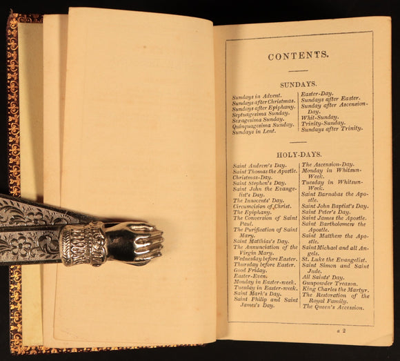 1845 Proper Lessons & Common Prayer Miniature Bible 2vol Set Antique Books