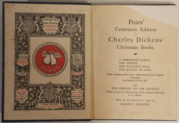 c1912 The Chimes by Charles Dickens Antique British Fiction Literature Book